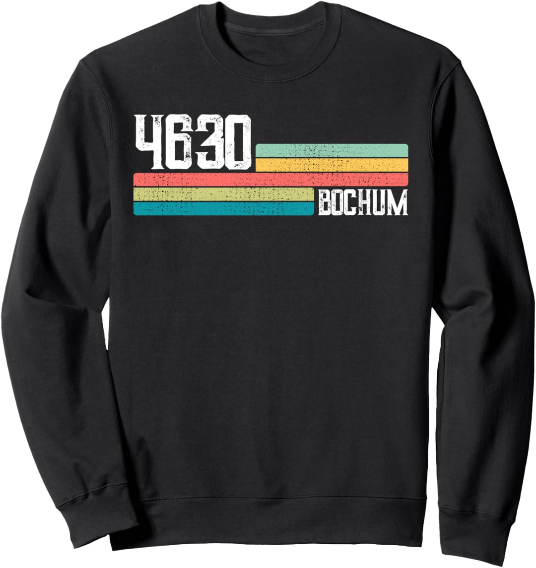 4630 Bochum Retro Motiv Alte PLZ Vintage Schild Sweatshirt