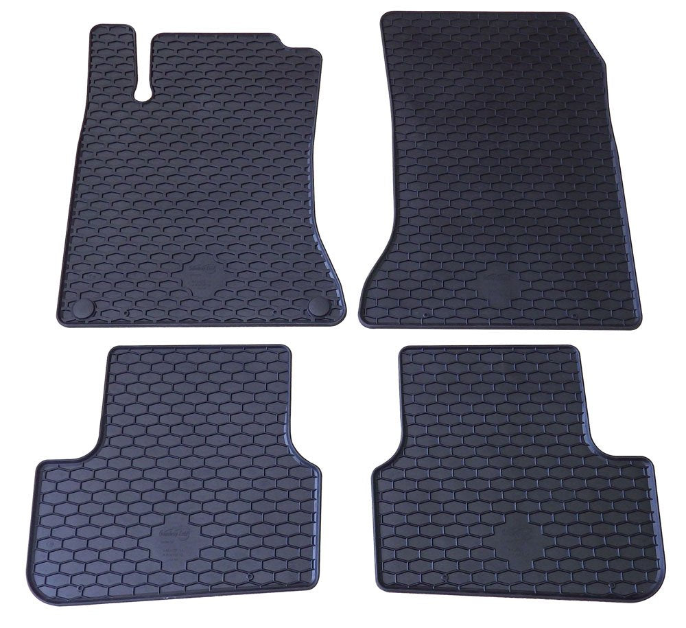 Cora 000132144 Personalisierte Fussmatten aus Gummi Schwarz, Schwarz