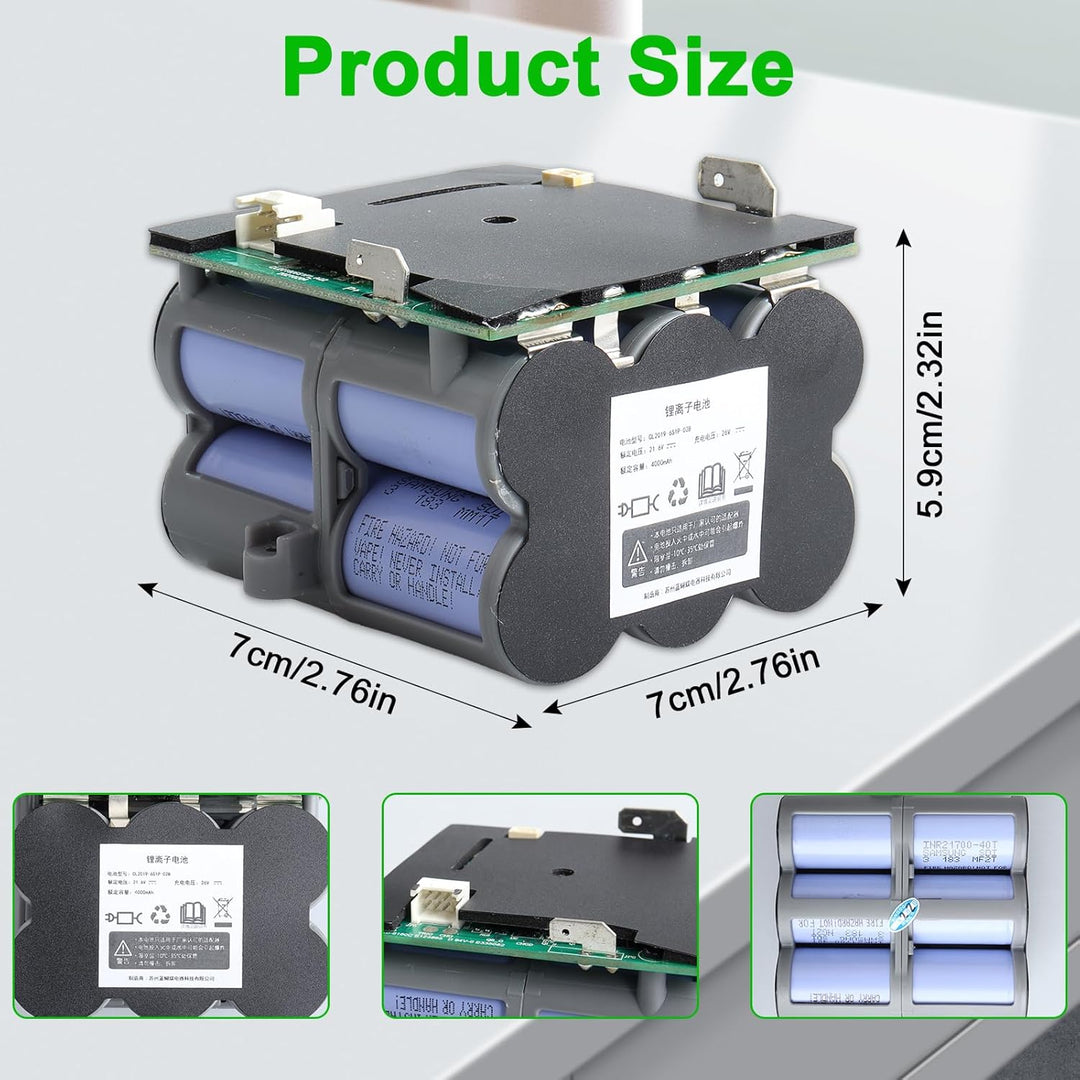 21.6V 4000mAh Akku Kompatibel mit Tineco Floor One S5, S5 Pro, S5 Pro 2, S5 Smart, S5 Steam, S5 Comb