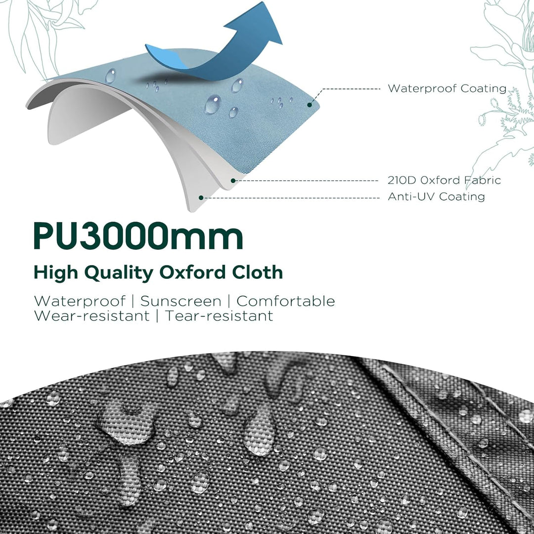 JAICOM Zeltplane - Tarp Wasserdicht, 1-6 Personen Zeltunterlage, PU 3000mm | 210T Oxford Camping Zel