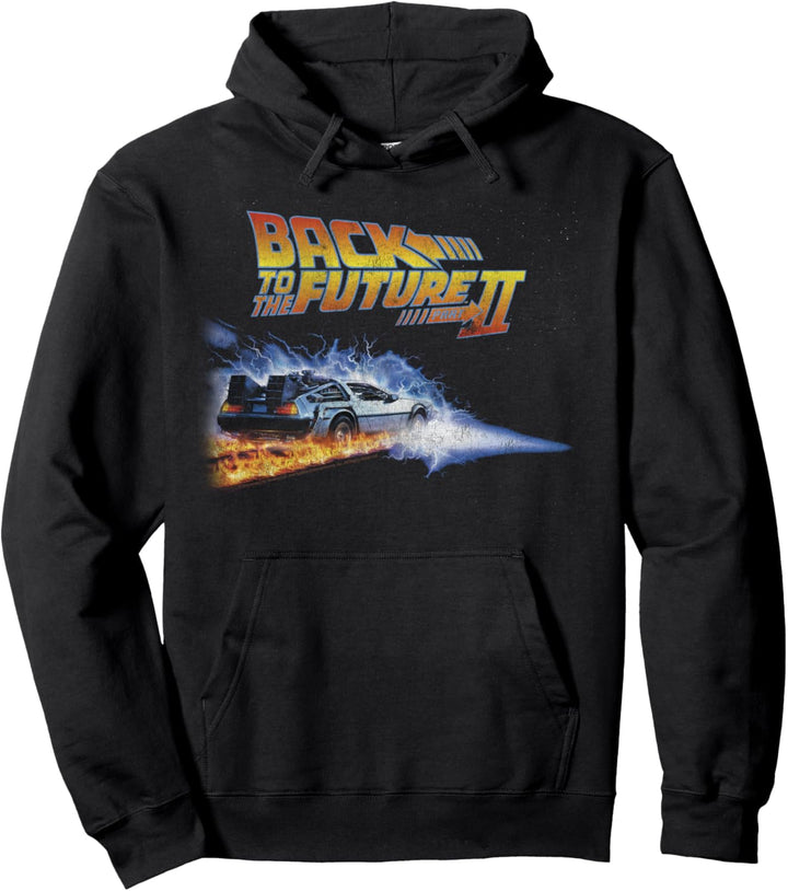 Back To the Future Two Flaming Tires Pullover Hoodie