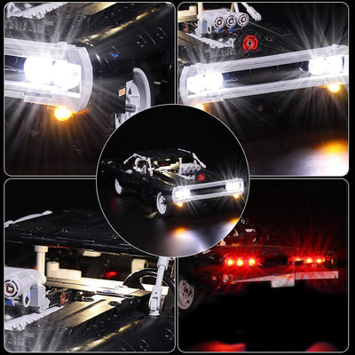 Led Licht Set für Lego Dom's Dodge Charger,Dekorations Led Beleuchtungs Set für Lego 42111 Technic R