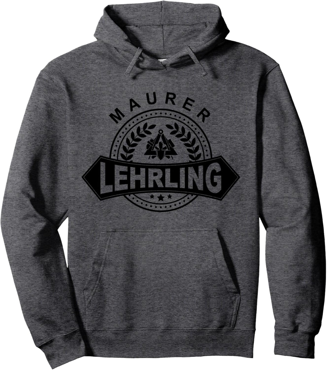 Maurer-Lehrling mit traditionellem Zunftzeichen Pullover Hoodie