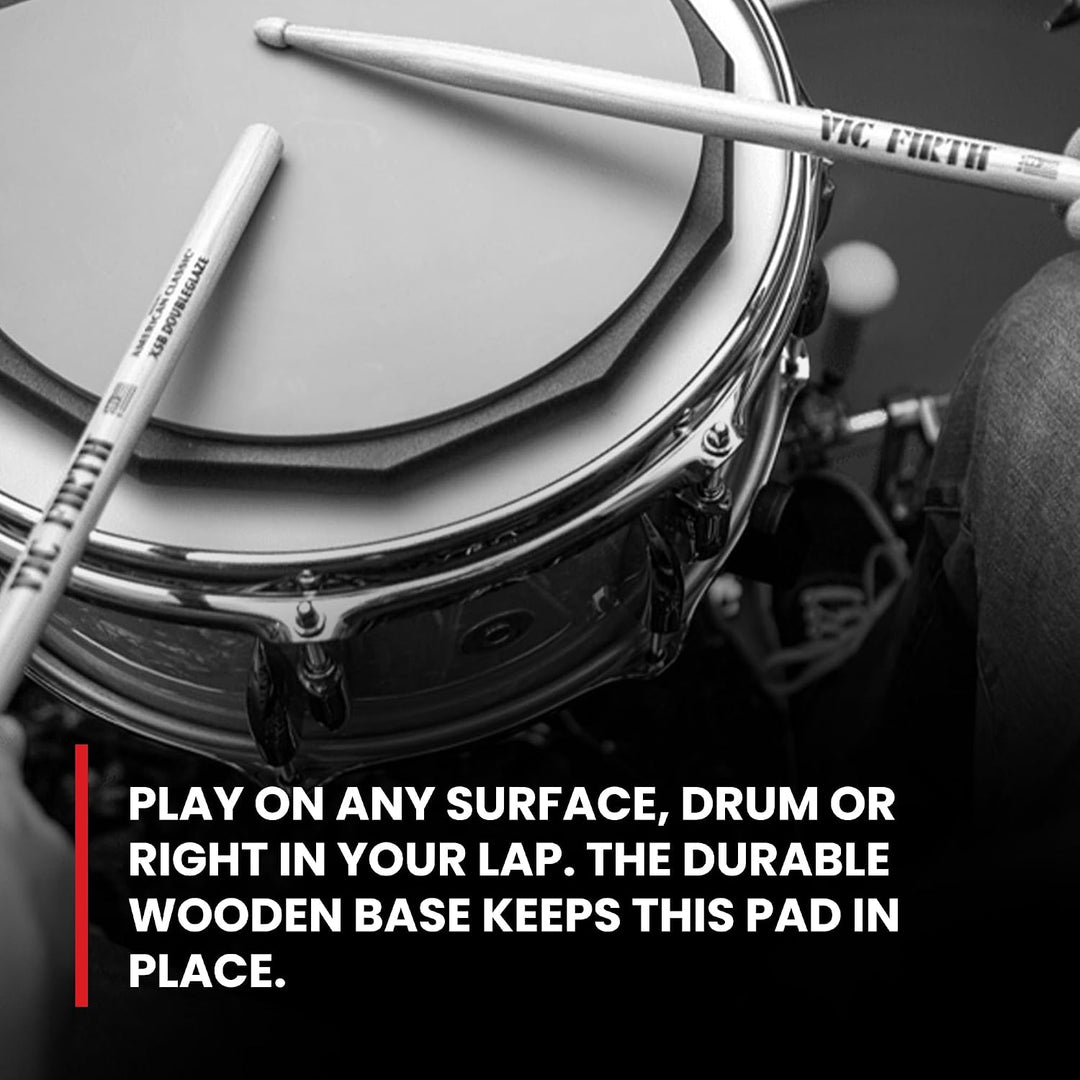 Vic Firth Double Sided Practice Pad - 12 inch 12" Double Side Single, 12" Double Side Single