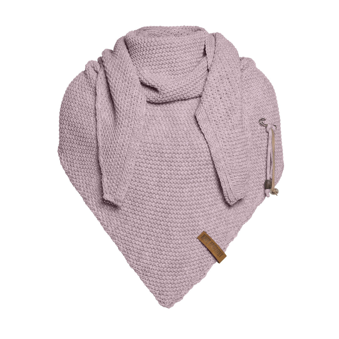 KNIT FACTORY - Dreiecksschal Coco - Damen Strickschal mit Wolle - Umschlagtuch für den Herbst und Wi