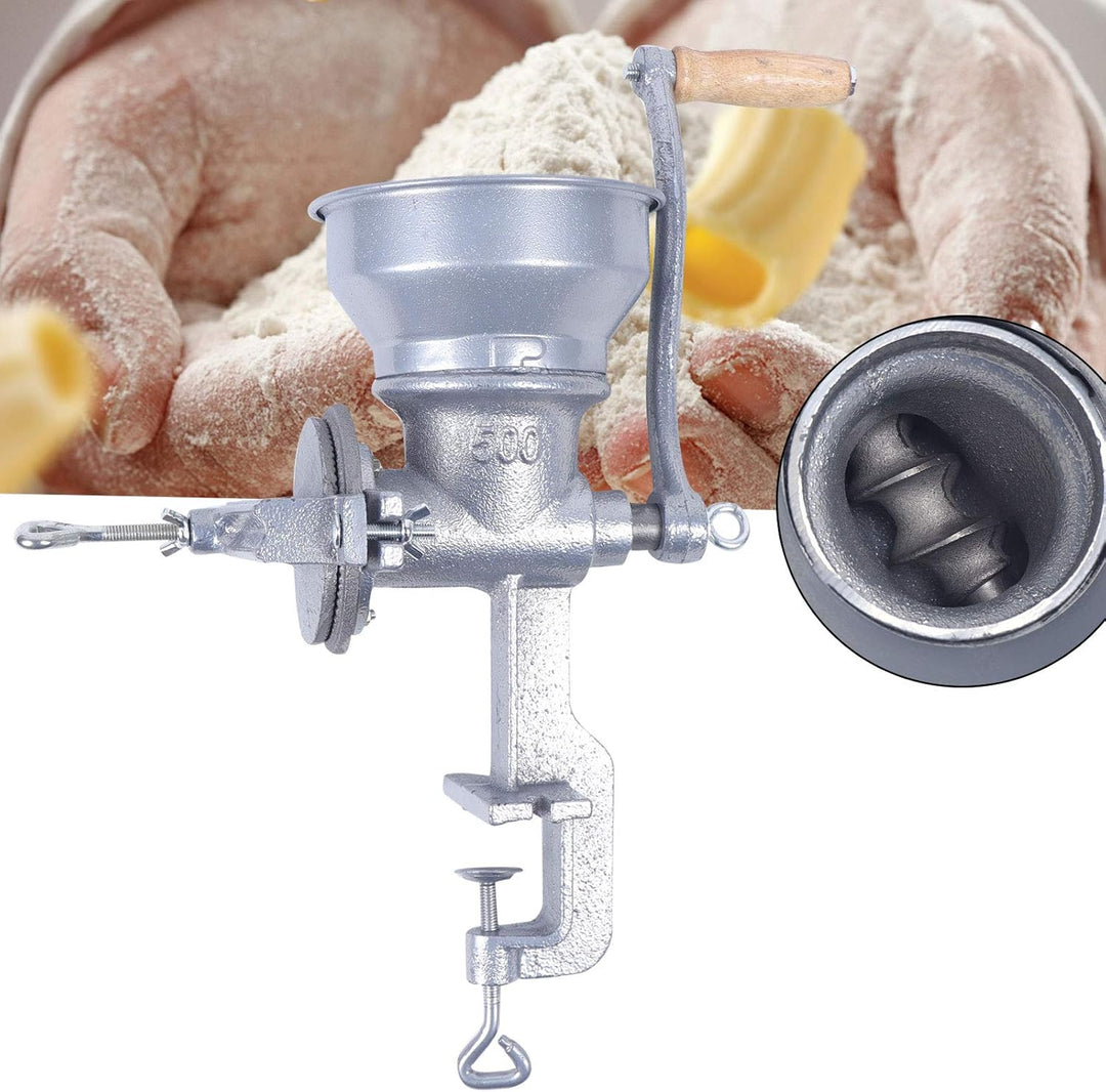 Manuelle Getreidemühle Kaffeemühle mit Trichter Getreidequetsche für Nuss, Kaffee, Getreide, Samen,