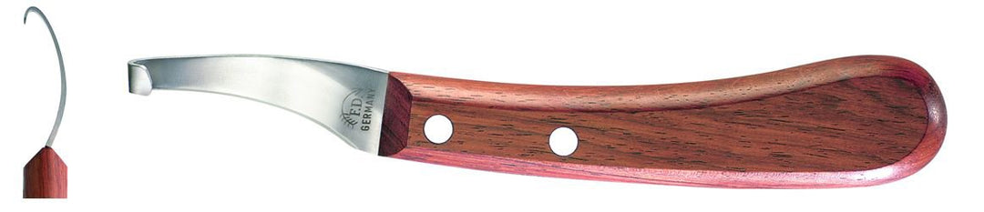 F.DICK Hufmesser Ascot-Curved (Gekröpft Rechts-Kurz-Schmal; Griff Palisanderholz; Carbonstahl; Kling