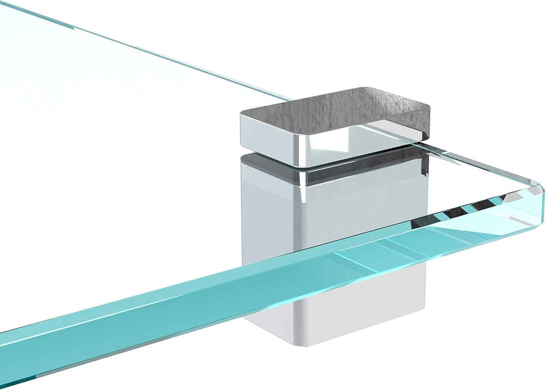 bijon Glasregal Glasablage Wandregal Glas Bad-Regal Glas Badezimmer Regal Badablage Ablageregal - 8m