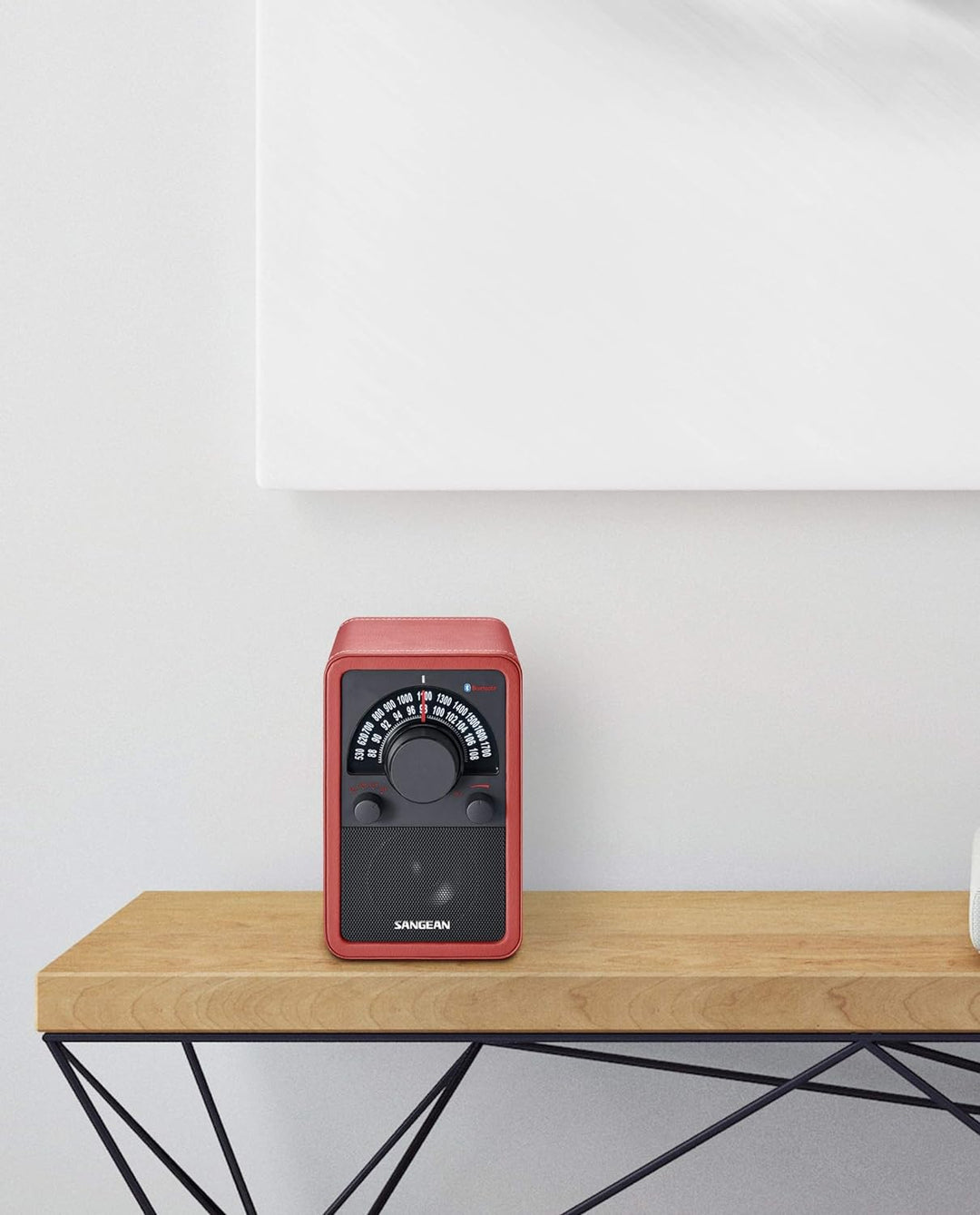 Sangean WR-15BT Retro bluetooth Radio mit AM und FM - Rot/Schwarz