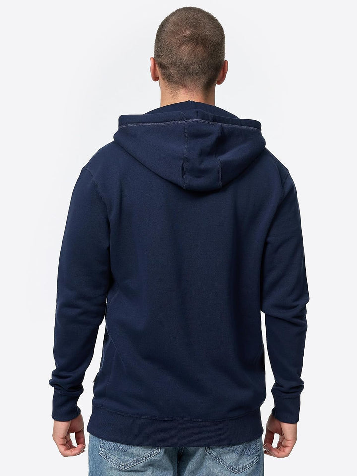 Lonsdale London Thurning Männer Kapuzenpullover Bordeaux Basics, Casual Wear, Streetwear S Navy/Red/