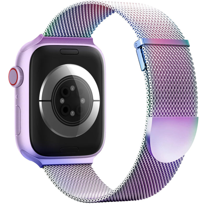 Higgs Ersatzarmband Kompatibel mit Apple Watch Armband 46mm 45mm 44mm 42mm 41 mm 40mm 38mm 49mm, Mag