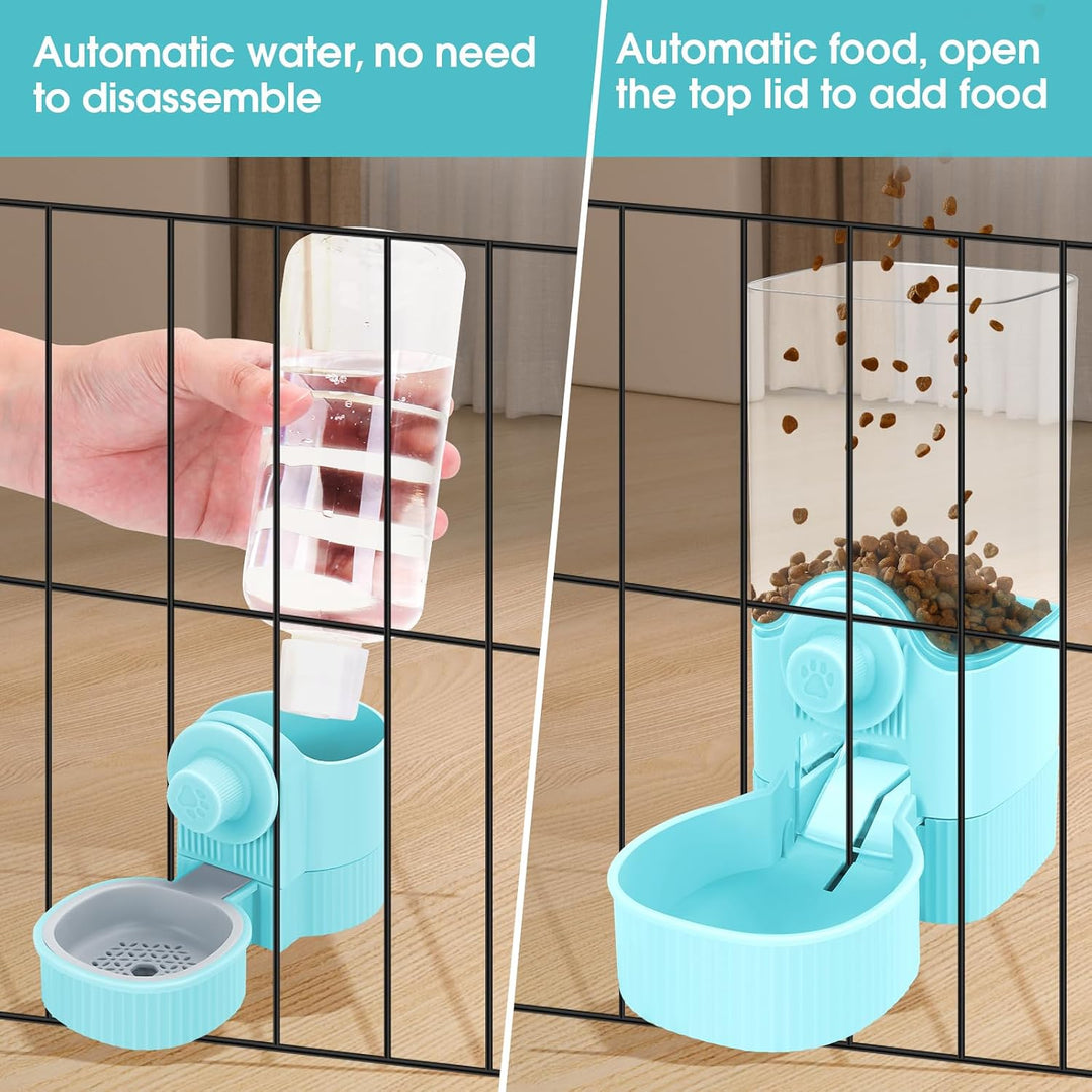 Yummy Sam Hängender Käfig, automatischer kleiner Futternapf für Haustiere, Wasserflaschenspender, ab