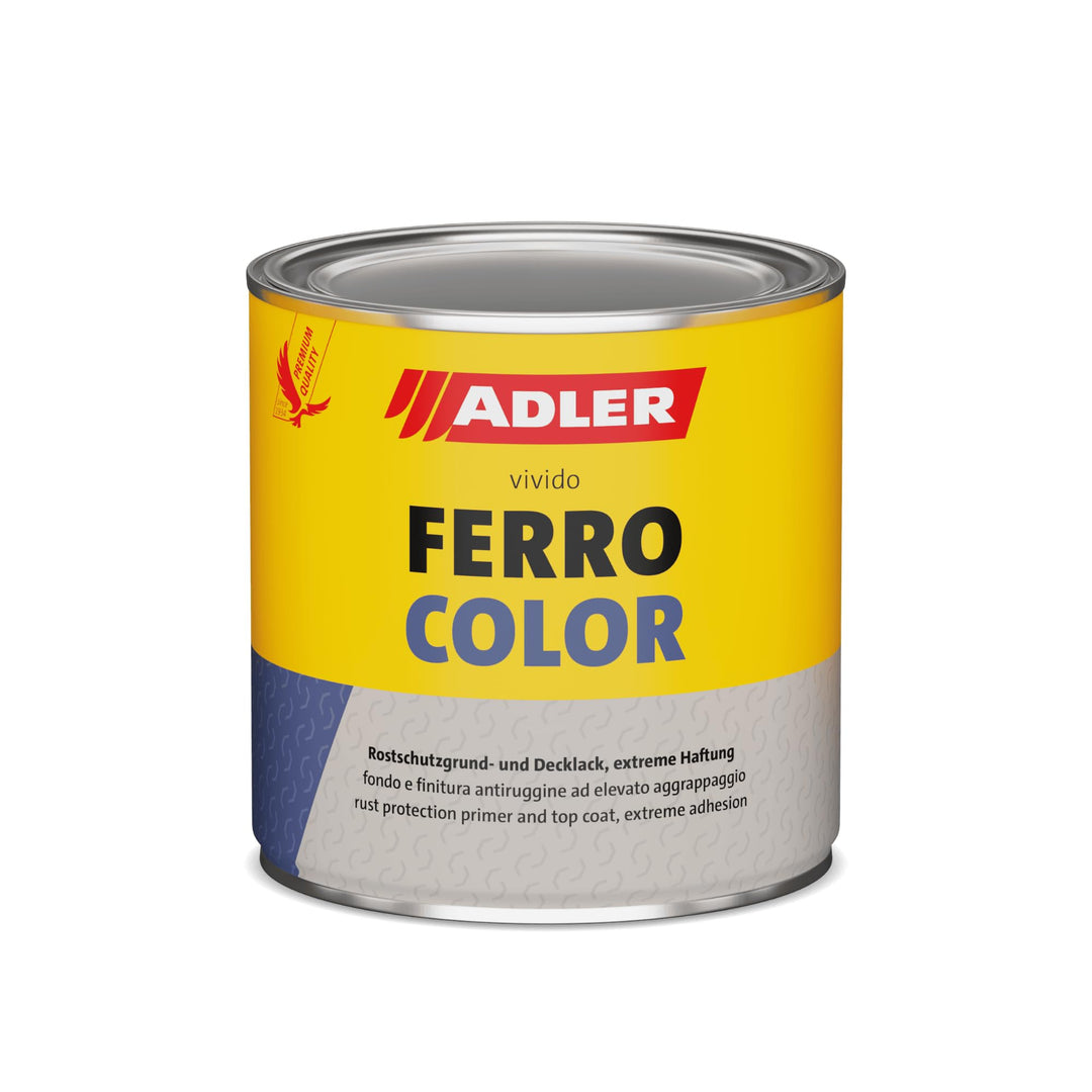 ADLER Ferro-Color RAL1021 Rapsgelb 2,5 l, 3in1 Rostfarbe, innen, aussen RAL1021 Rapsgelb 2.5L, RAL10