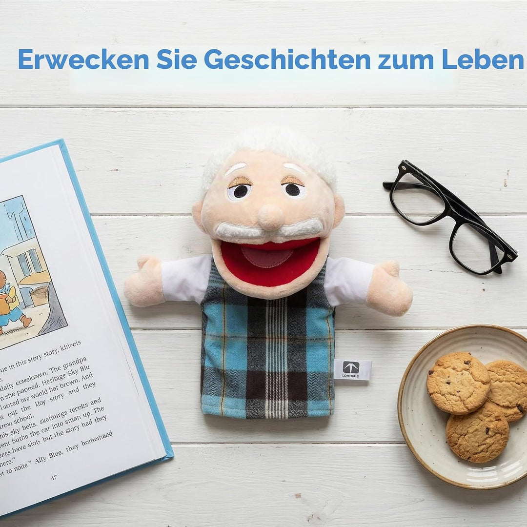 Familie Handpuppen für Kinder, beinhaltet Opa, Oma, Papa, Mama, Tochter, Sohn mit beweglichen offene