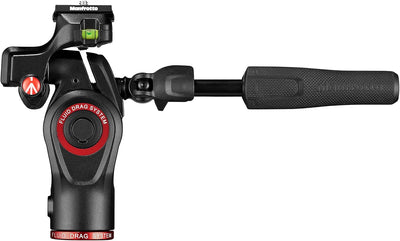 Manfrotto Befree 3-Way Live Stativkopf, Aluminium Fluid-Kopf für Foto- und Video-Kameras bis zu 6 kg