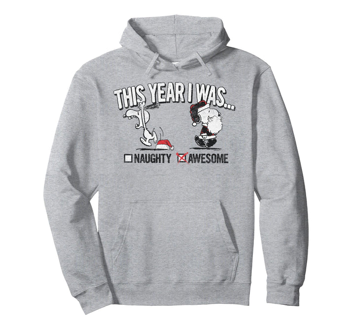 Peanuts Snoopy Naughty Fantastischer Weihnachts-Hoodie Pullover Hoodie