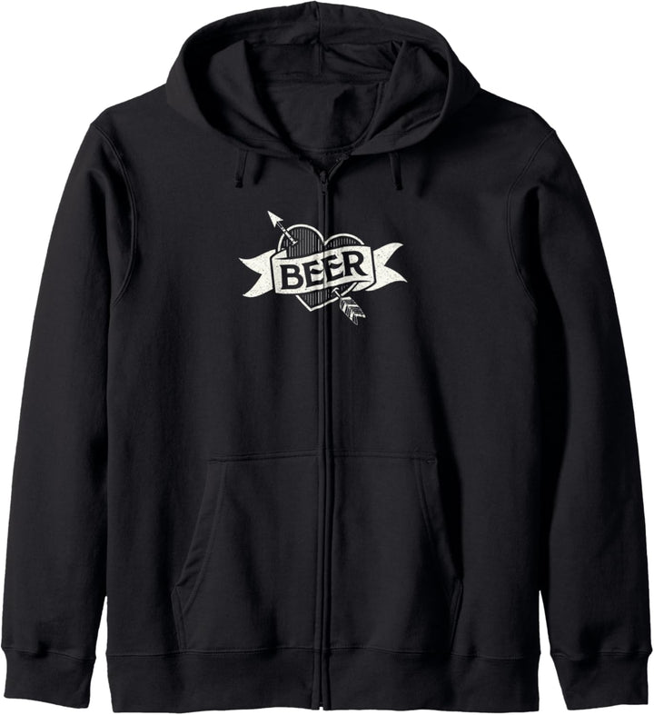 Funny I love beer brewer T shirt Kapuzenjacke