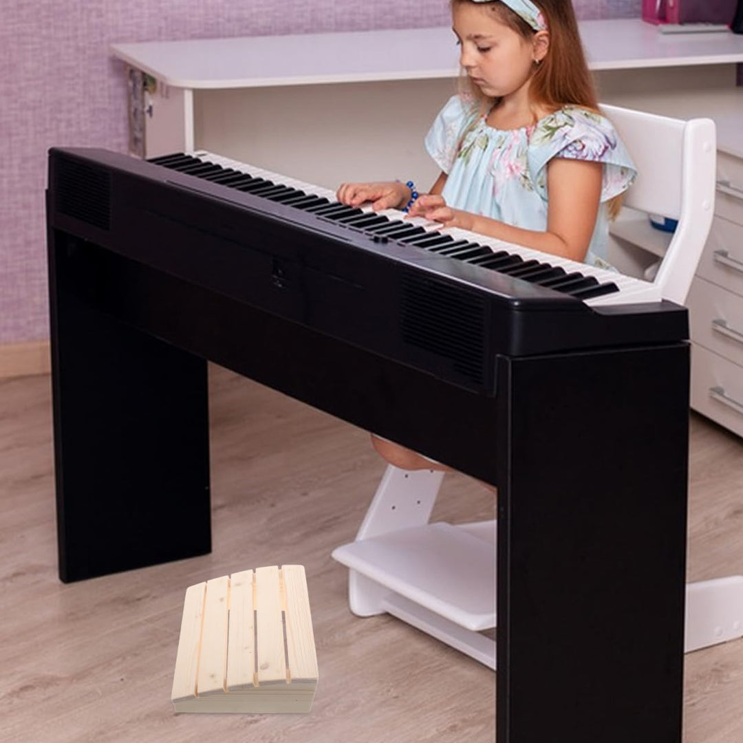 TOYANDONA Klavierhocker Aus Holz Für Junge Mädchen Ergonomische Fussstütze Für Schreibtisch Anfänger