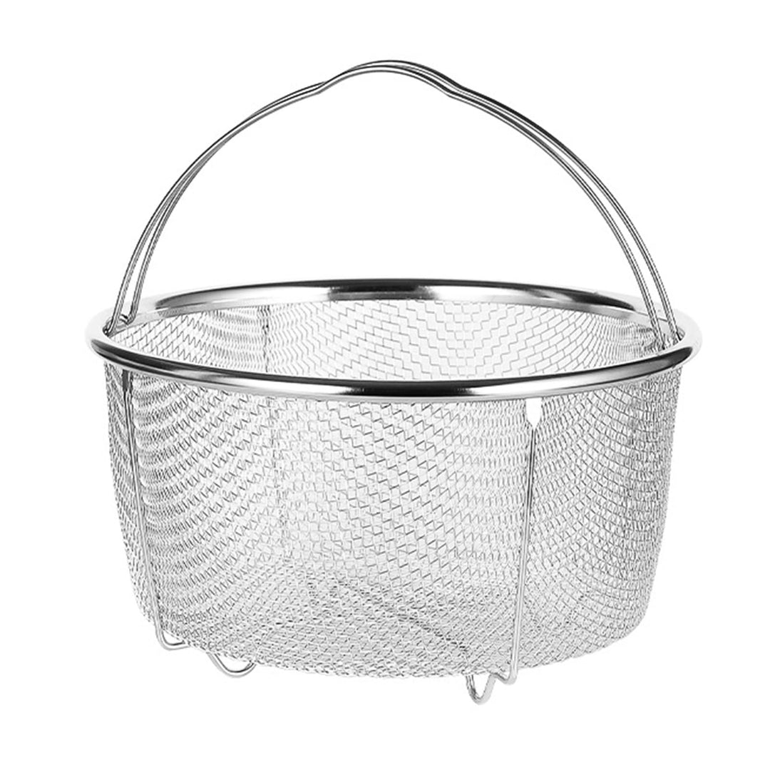Yosoo Health Gear Dampfkorb aus Edelstahl mit Hitzebeständigen Griffen, Küchensieb zum Kochen, Leben