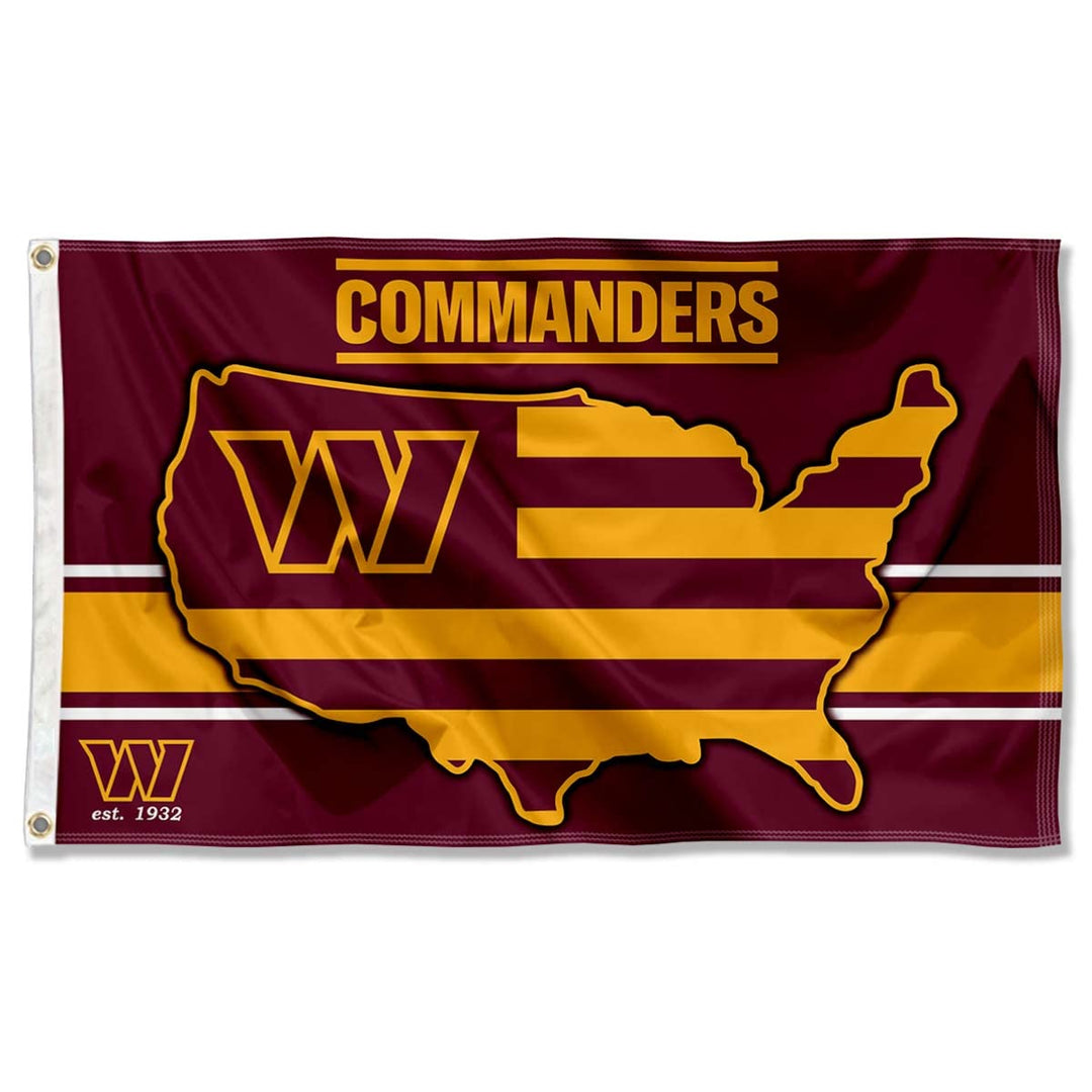 Washington Commanders Nation USA American Country Grosse Pole Flagge