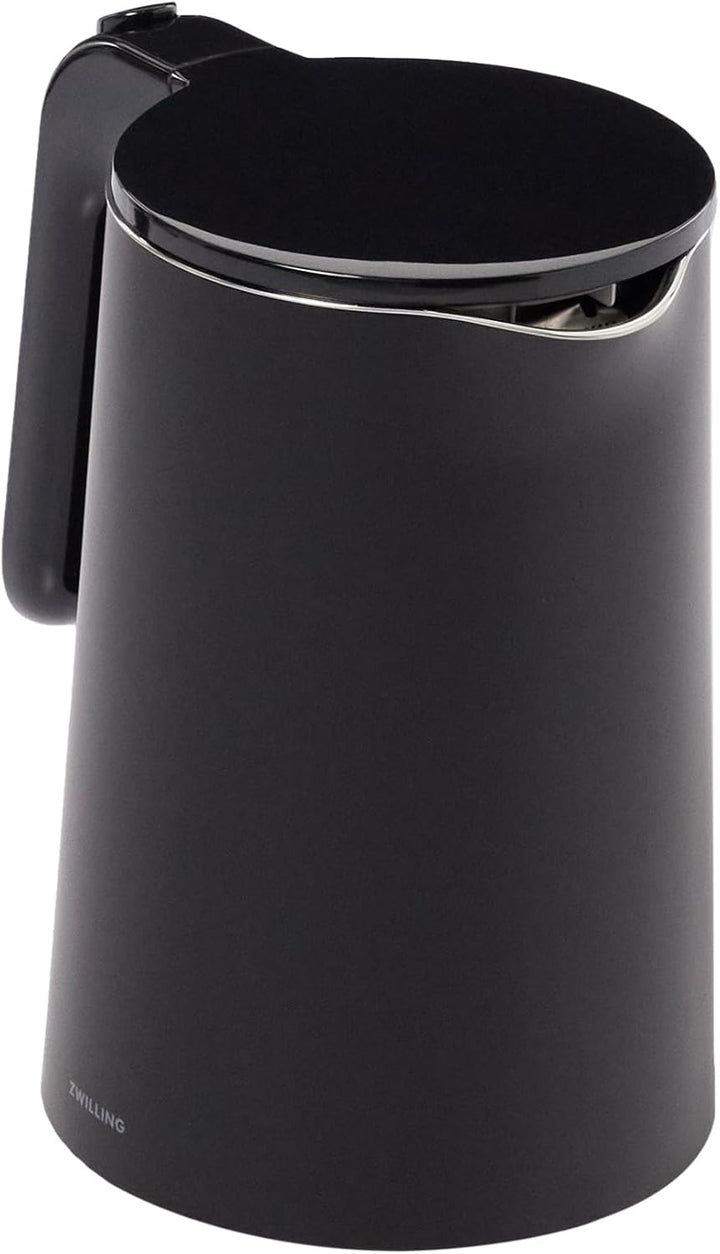 ZWILLING ENFINIGY Wasserkocher mit Edelstahl-Kalkfilter & Überhitzungsschutz, kabellos, 1850 Watt, 1