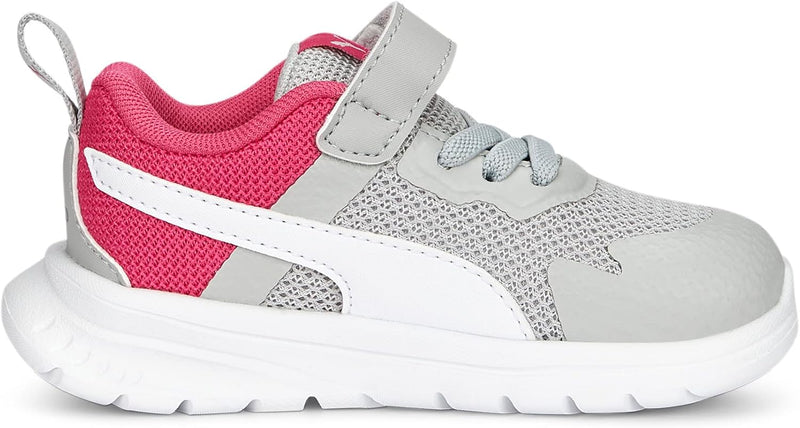 PUMA Unisex Baby Evolve Run Mesh Ac+ Inf Sneaker 21 EU Cool Light Gray Puma White Glowing Pink, 21 E