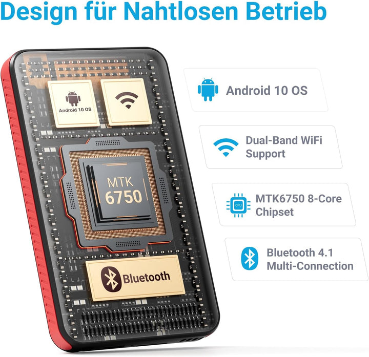 MECHEN MP3 Player Bluetooth WLAN, 4,0 Zoll Android 10 MP4 Player