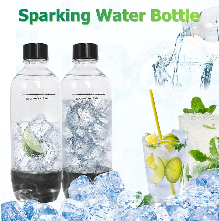 Gekufa Sodastreamm Flaschen, 1L Soda Maker Flaschen 3 Stück, Soda Streaming Flaschen BPA-frei, Ersat