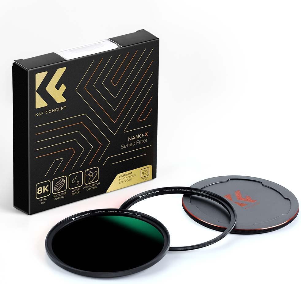 K&F Concept Nano X-Serie ND Filter magnetisch Magnetfilter ND8(3 Blendenstufen) mit Objektivadapter-