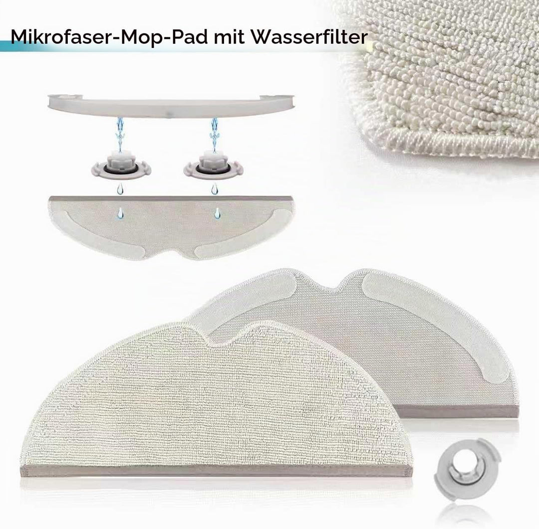Zubehör für Roborock Saugroboter, Ersatzteile kompatibel für Roborock S50 S51 S55 S5 max S6 S60 S65,