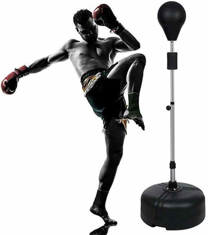 Punchingball Erwachsene Boxtraining Freistehender Standboxsack Höhenverstellbarer Stehend 120-160cm