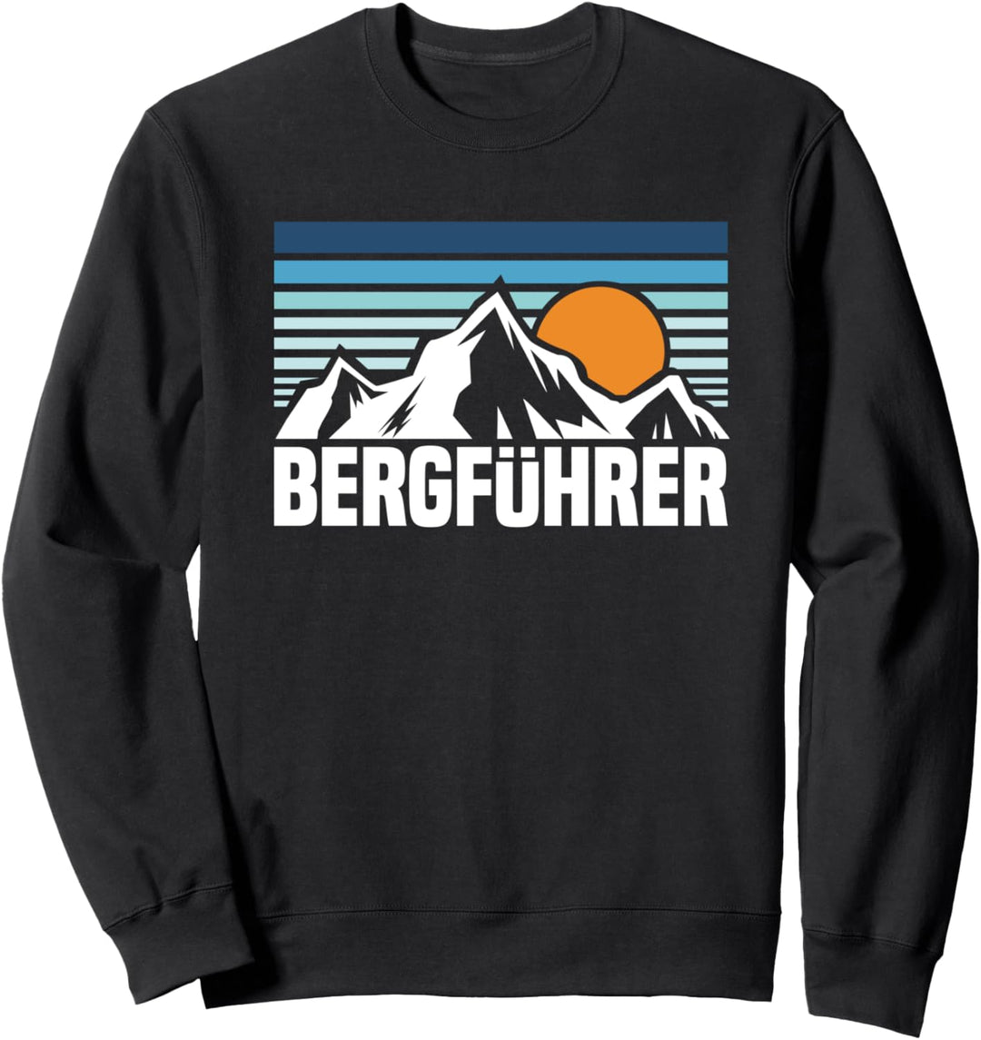 Bergführer Wanderer Bergsteiger Klettern Geschenk Kletterer Sweatshirt