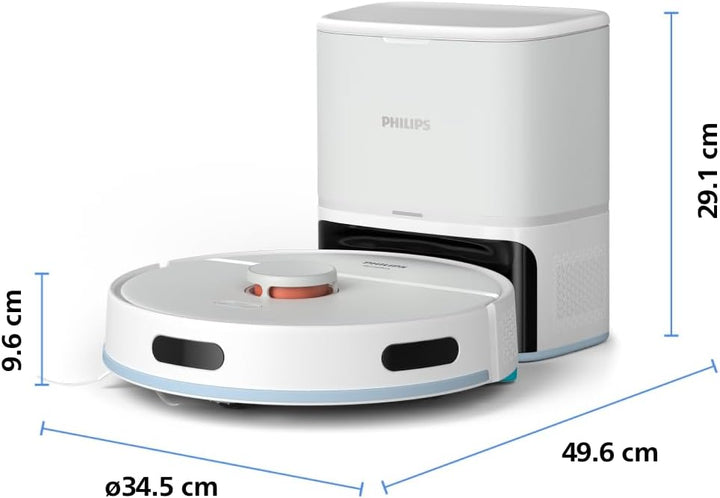 Philips Homerun Serie 2000: 2-in-1 Saug- und Wischroboter, 130 Minuten Laufzeit, Lasernavigation, Te