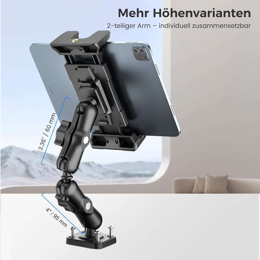 OHLPRO Tablet Halterung Auto, Halterung Auto für iPad 360° Drehbare Verstellbare, Tablet Autohalteru