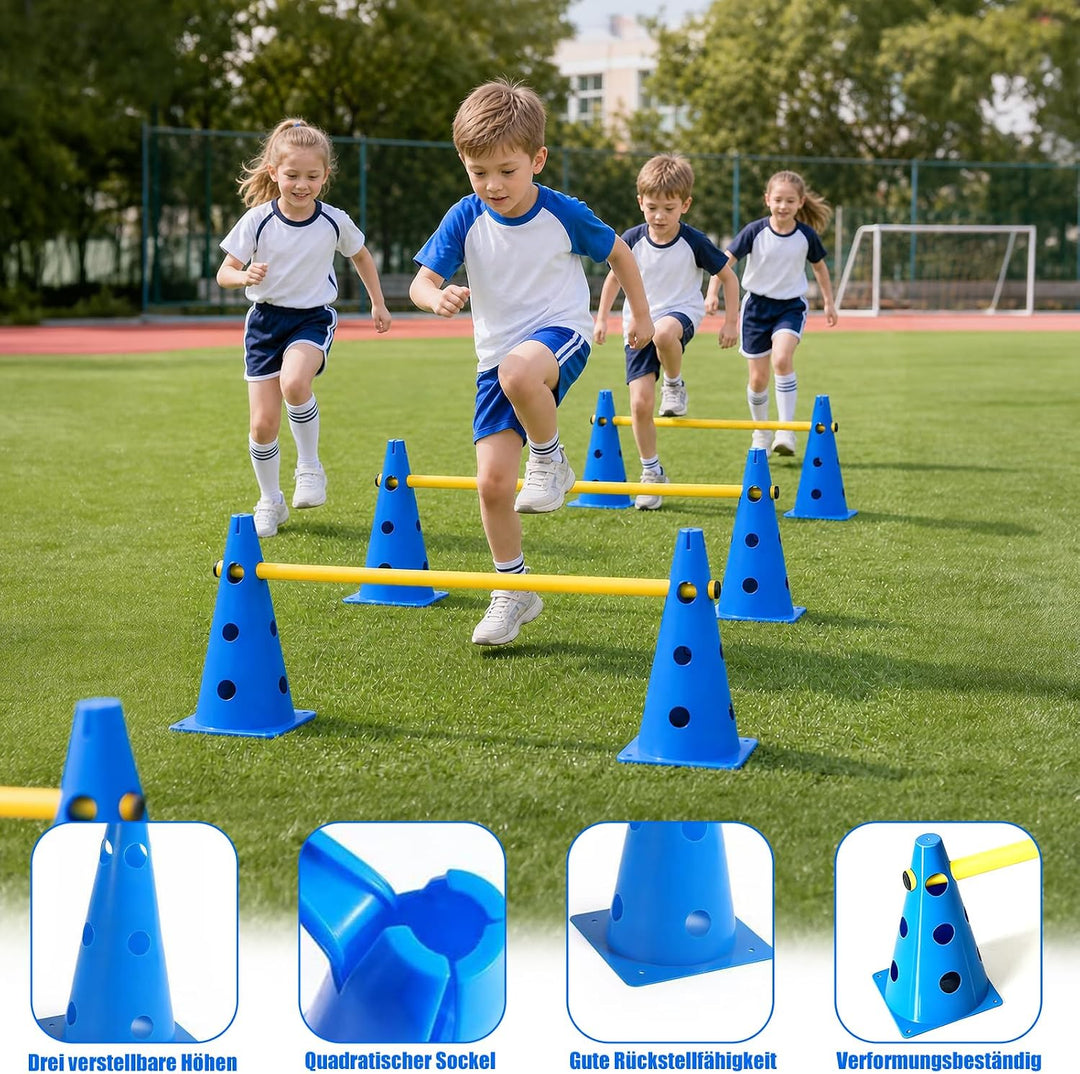 Agility Set Praktisches Steckhürden Set - Hunde Hürden Steckhürdenset