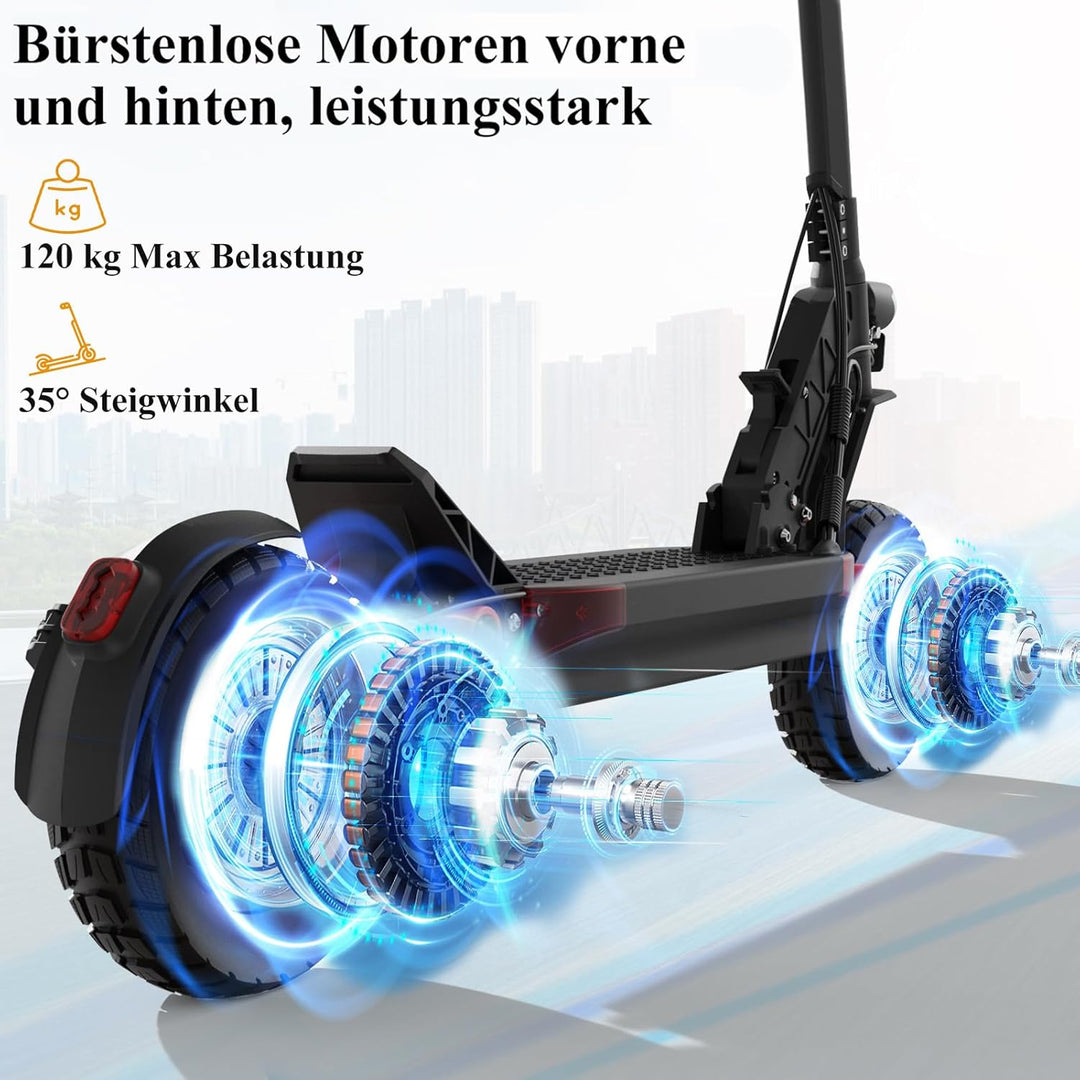 JOYOR E Scooter S Serie, Elektroroller, Fährt 40-90 Km, 48/60V 13/18/26Ah, Mit Doppelter Stossdämpfu