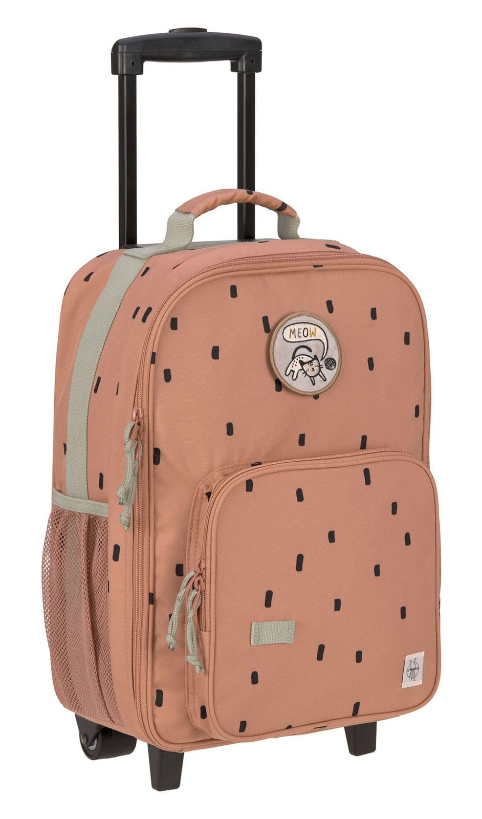 LÄSSIG Kinderkoffer Trolley Reisekoffer mit Teleskopstange und Rollen für Kinder Handgepäck/Trolley