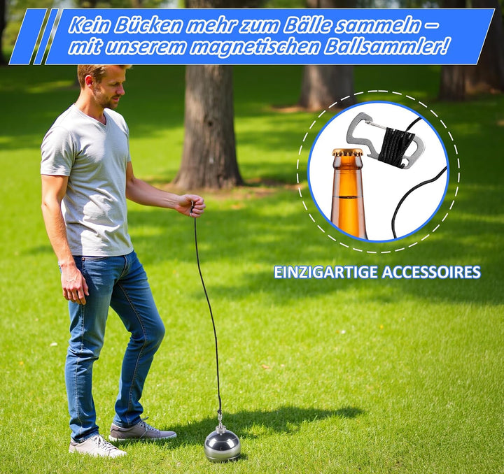 Boule Set mit Gravur/Ohne Gravur,Personalisierte Boule Set mit Tragetasche/Hartschalenkoffer, 6/8 Bo