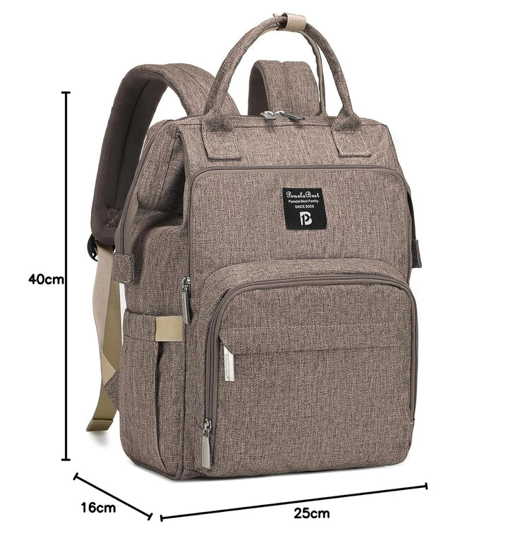 Pomelo Best Baby Wickelrucksack stylische Wickeltasche Rucksack mit Wickelunterlage multifunktional