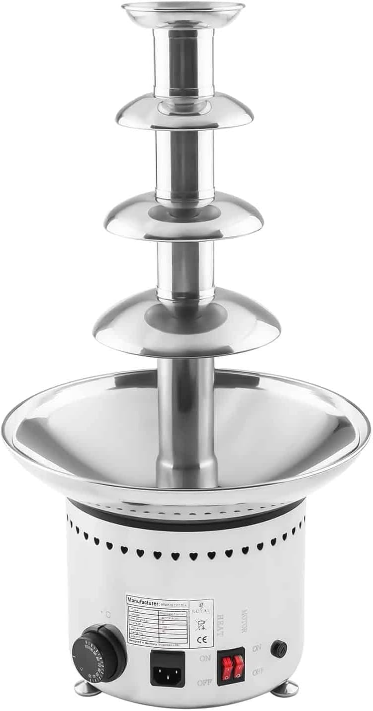 Royal Catering - RCCF-230W - Schokobrunnen - 230 Watt - 6 kg - 4 Etagen