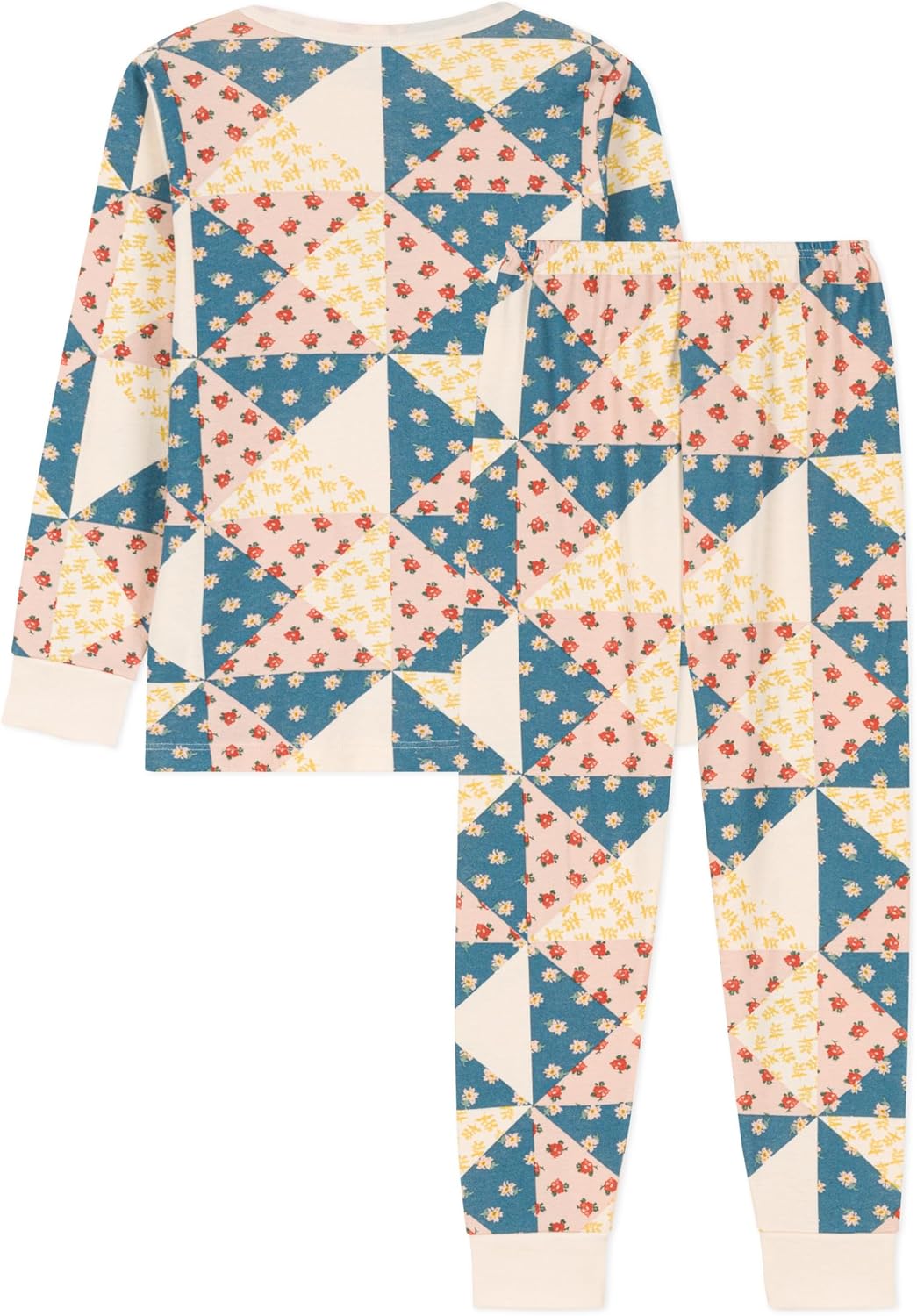 Petit Bateau Mädchen Pyjama 4 Jahre Weiss Avalanche / Mehrfarbig, 4 Jahre Weiss Avalanche / Mehrfarb