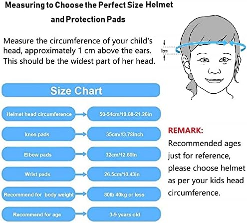 Skateboard Helm Kinder, COOLGOEU 7 in 1 Protektorenset Kinder mit Knieschoner, Ellenbogenschoner und