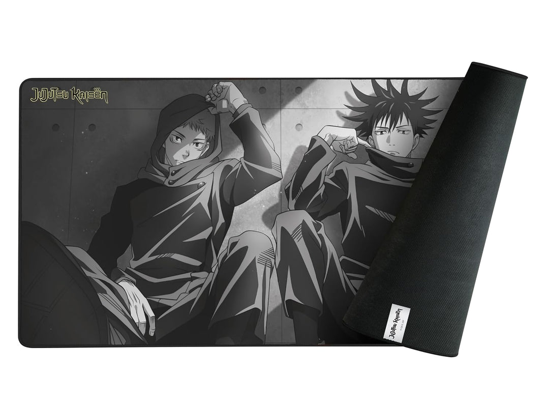 Konix Jujutsu Kaisen Gaming-Mauspad XXL 90 x 46 cm - rutschfeste Unterseite aus Gummi - Motiv Yuji u