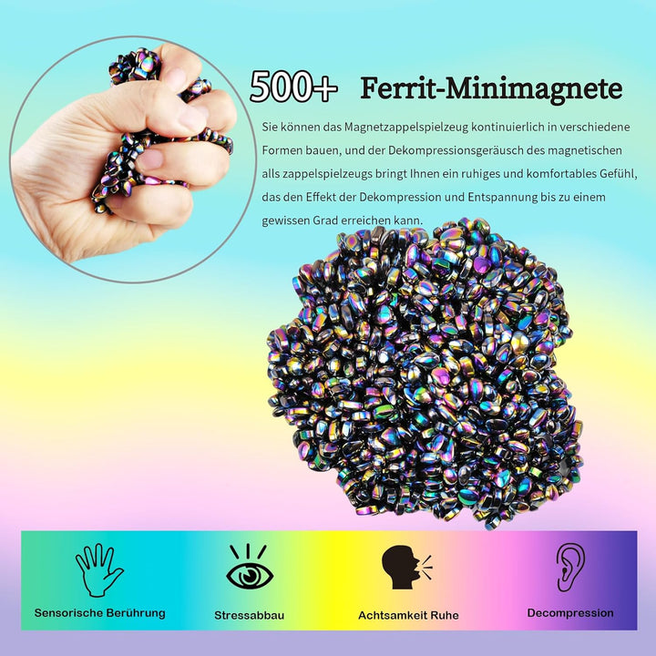 YANZHE Magnetsteine Stresskiller - Ungefähr 500 Stück Premium Mini-Magnetkugeln als Anti-Stress Spie