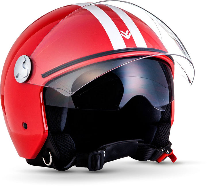 ARMOR HELMETS® AV-63 „Fun Matt Black“ · Jet-Helm · Motorrad-Helm Roller-Helm Scooter-Helm Moped Mofa