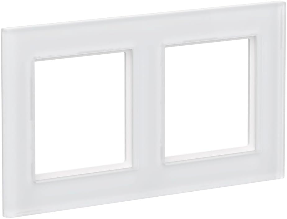 Homematic IP Glasrahmen, 2-Fach, weiss, HmIP-GF2 Glasrahmen 2-fach, Glasrahmen 2-fach