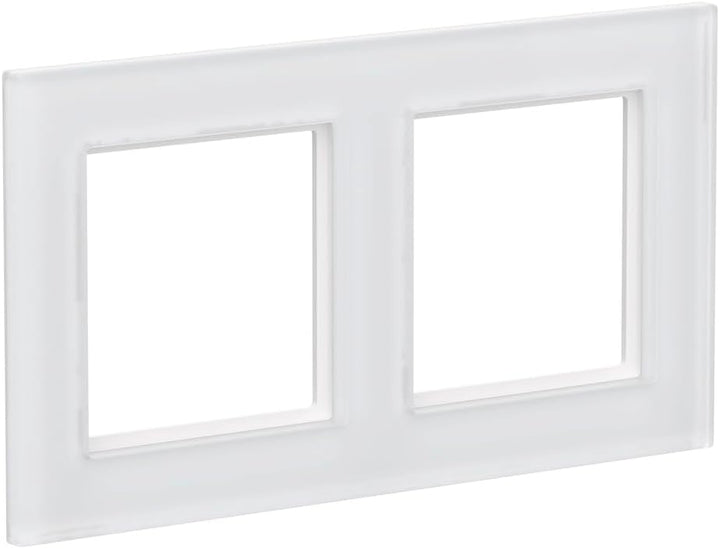 Homematic IP Glasrahmen, 2-Fach, weiss, HmIP-GF2 Glasrahmen 2-fach, Glasrahmen 2-fach