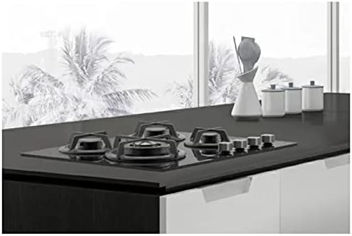 Taurus CG4HN/B Gaskochfeld, 7800 W, 4 Kochzonen, mechanische Bedienung, einstellbare Flamme, 3,3 kW,