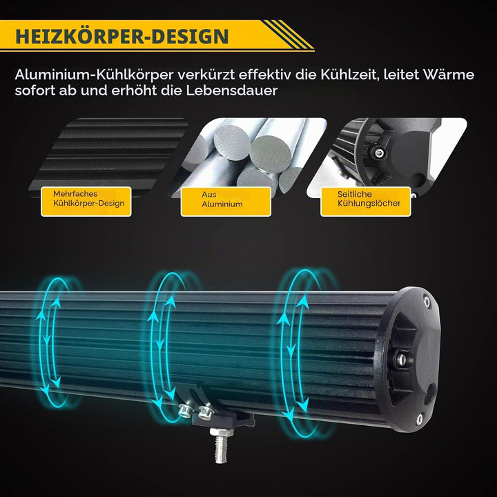 Willpower 20 Zoll 51CM 420W Led Arbeitsscheinwerfer Bar + Kennzeichenhalter + Kabelbaum Led Scheinwe