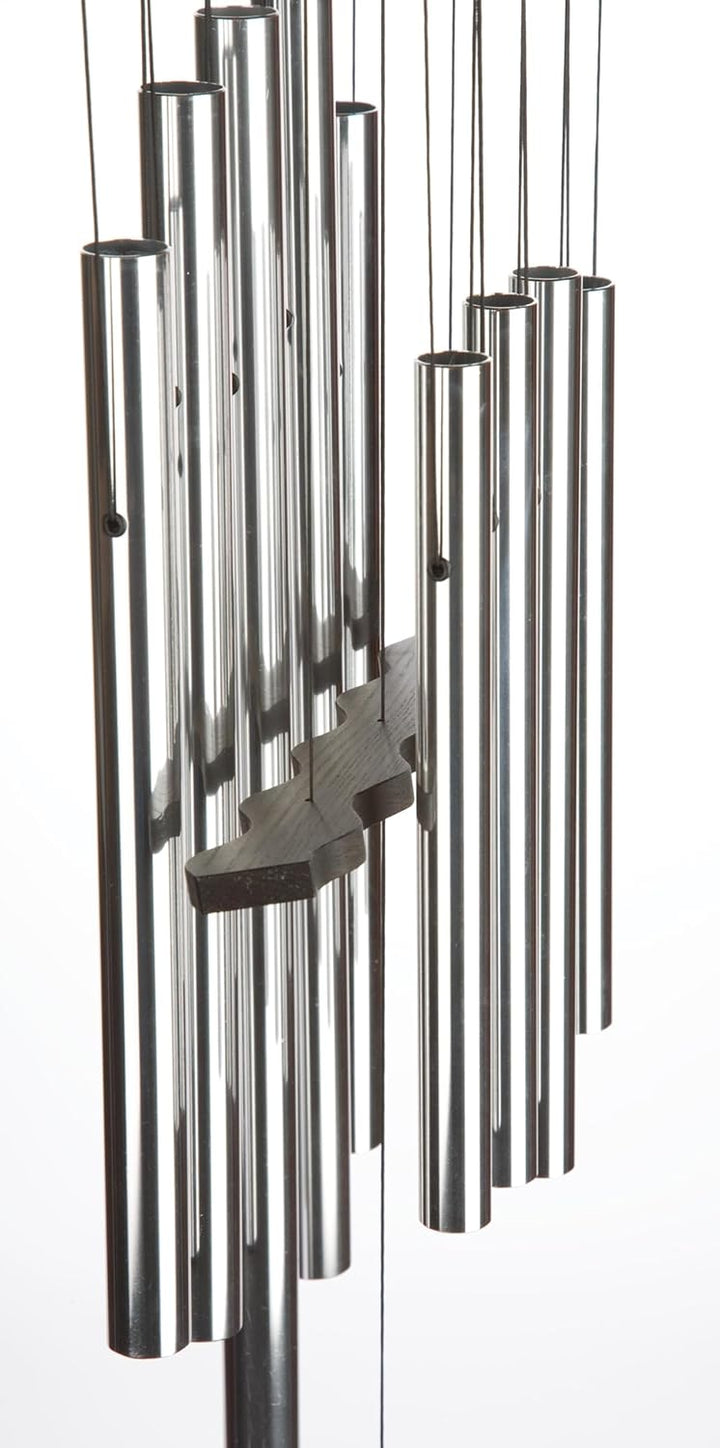 Woodstock Chimes Heilendes Klangspiel, 86/38cm Silber, Silber